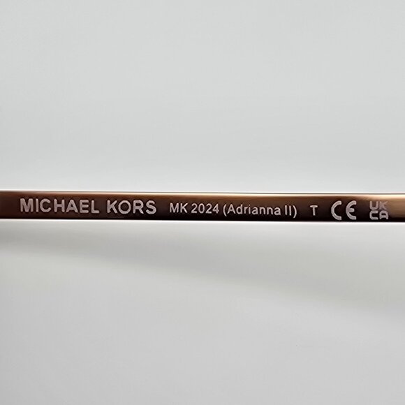 Michael Kors MK2024 Adrianna II Pink Tortoise Frame Grey Gradient Len Sunglasses - Picture 9 of 15